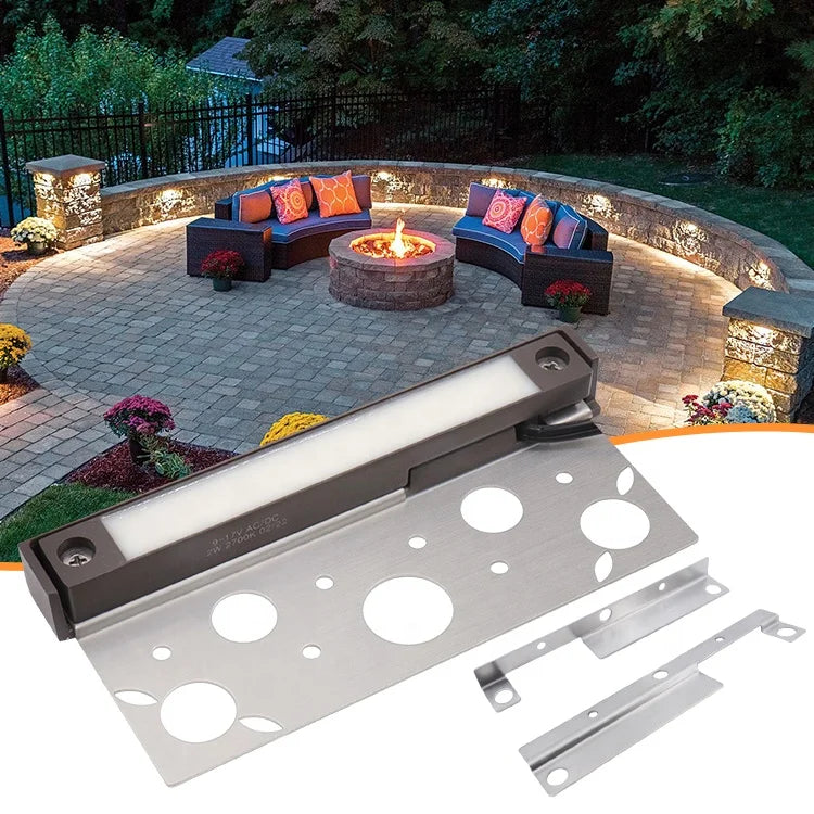 Low Voltage Led Concrete Retaining Wall Stone Lights Outdoor Garden Paver Landscape Stair Step Hardscape Light