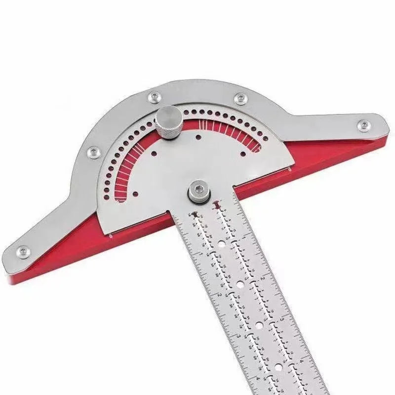 L-HT142 Woodworking Scribe Ruler 10 15 20inch Scribing Ruler Aluminum Alloy Line Drawing Marking Gauge DIY Measuring Tools