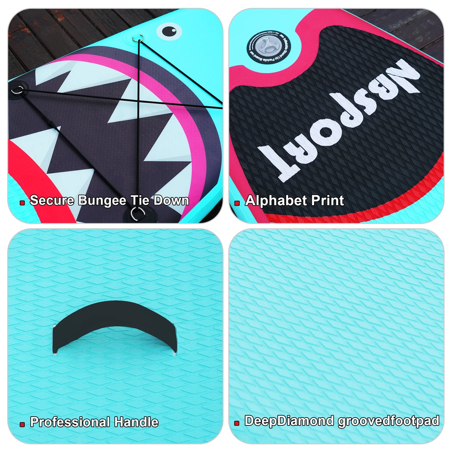 3M Inflatable Surfing Paddle Board comfort Grip Inflatable Stand up Jet Board