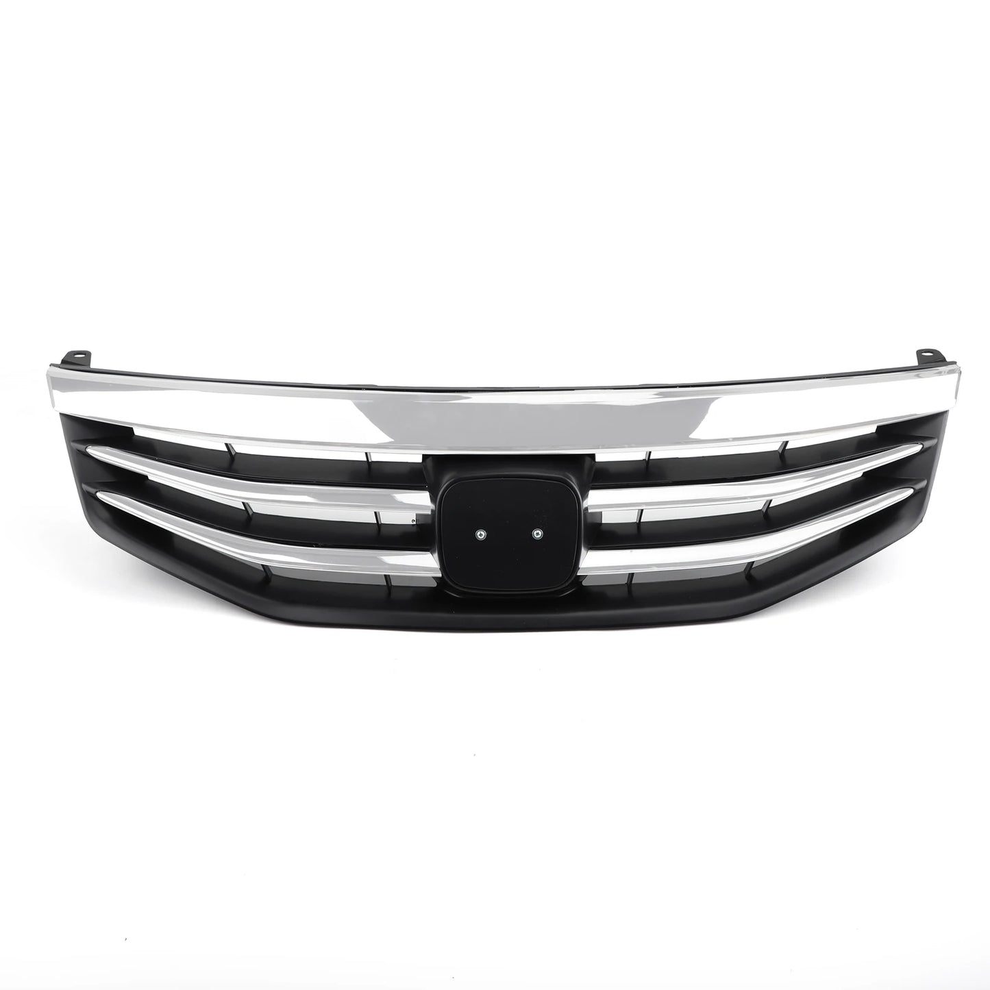 Front Upper Bumper Hood Black Chrome Grille for Honda Accord 2011-2012 WIth Logo