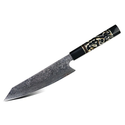 Amber Professional 67layers VG10 Damascus Knife Kitchen Knives Japanese Knife and Mammoth Resin Handle