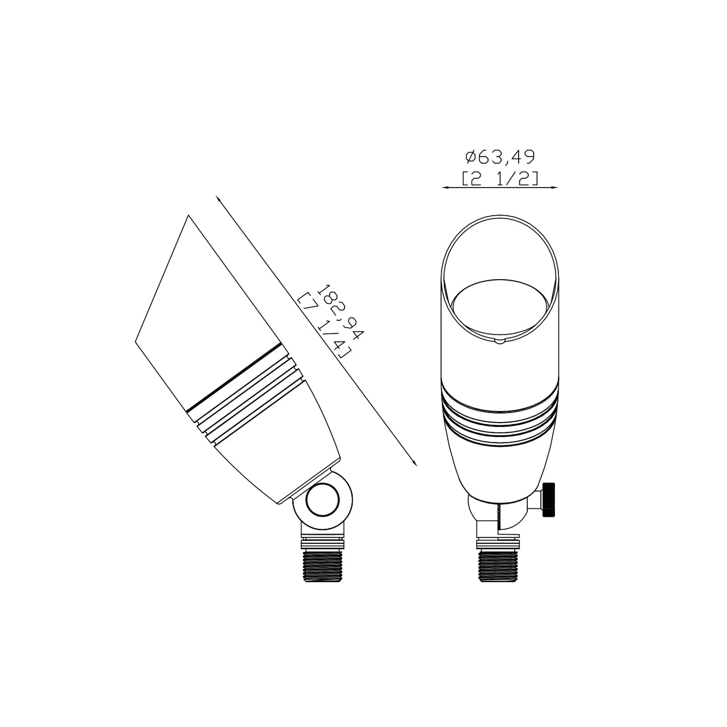 USA Warehouse LT2505 Antique Bronze LED Low Voltage Landscape Lighting Brass Spot Light up Lights with ETL Certificate