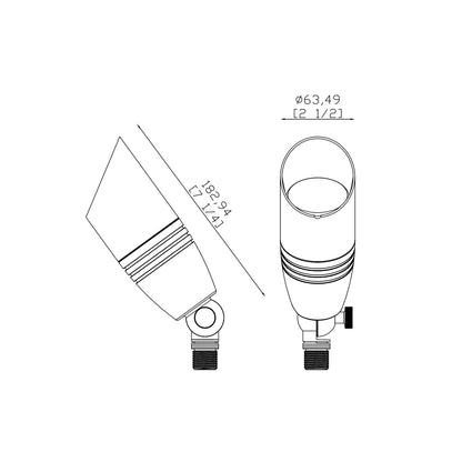 USA Warehouse LT2505 Antique Bronze LED Low Voltage Landscape Lighting Brass Spot Light up Lights with ETL Certificate