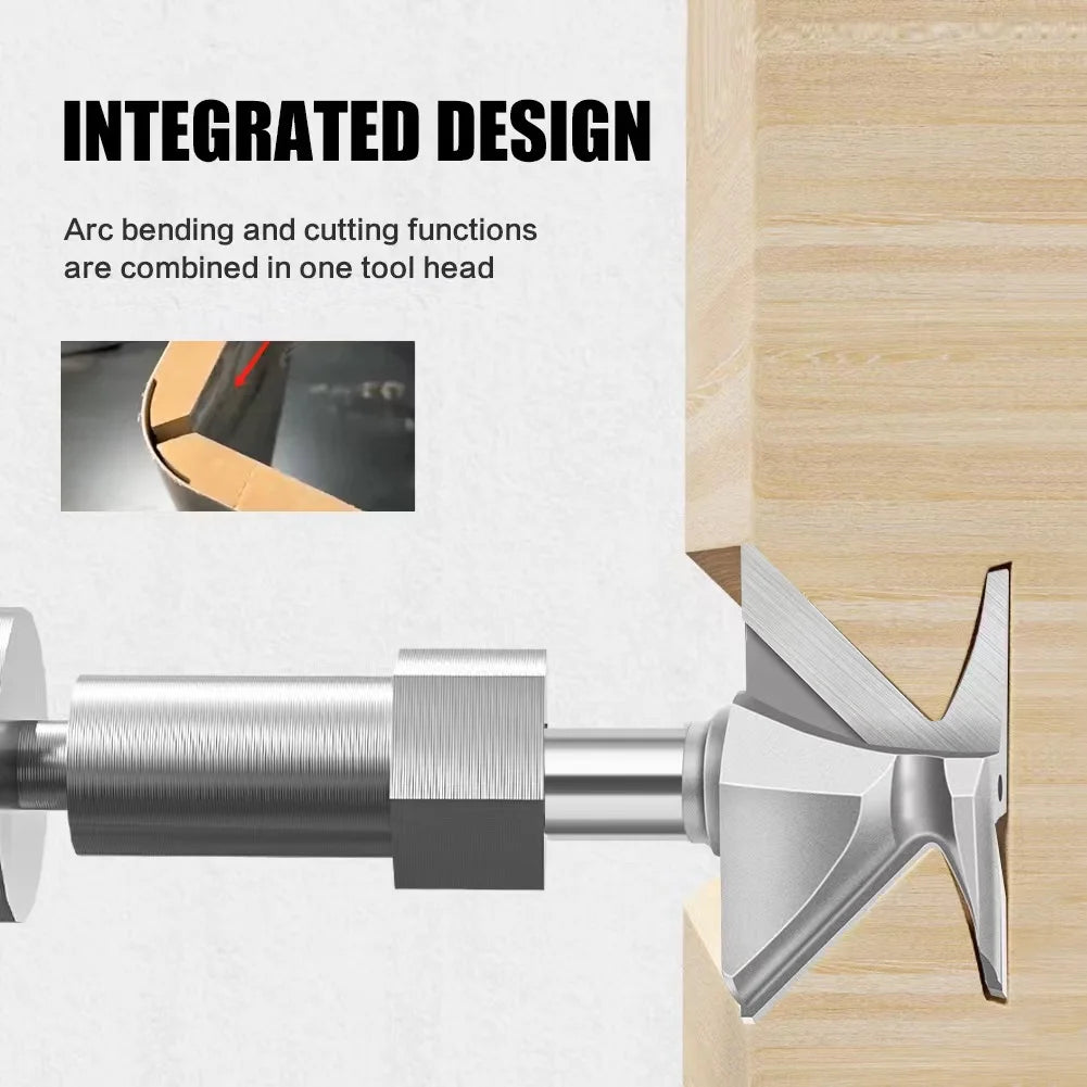 L-N313 Arc Bending Integrated Bit Forming R18 R30 Wood Router Bit for Wooden Door Wall Cabinet Without Filling Softening Process