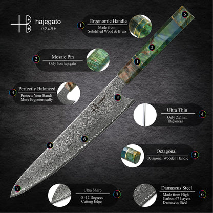 2021 Most Popular Fashionable Style Stocked High Carbon Damascus Chef Kiritsuke Knife