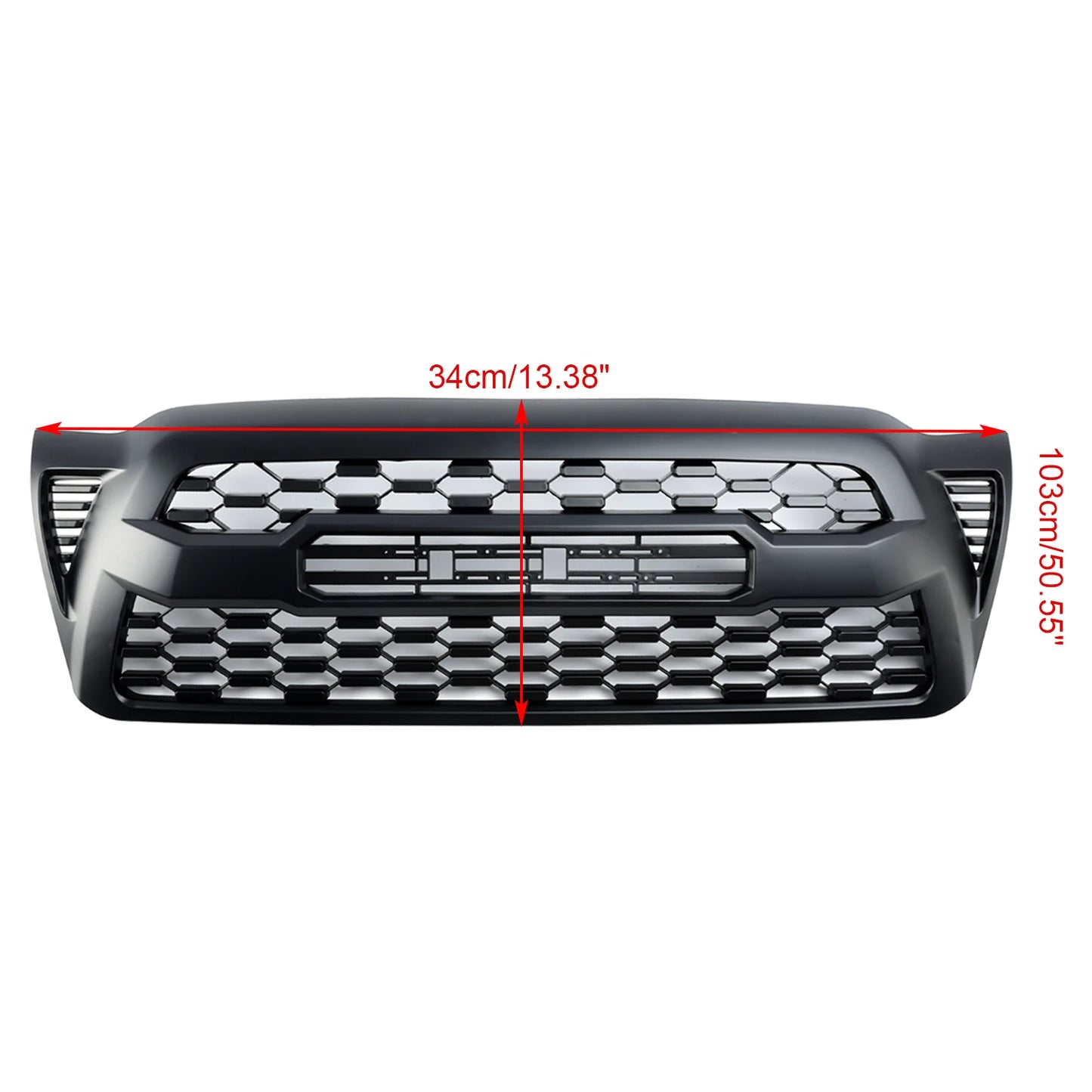 Matte Black Front Bumper Hood Grille Grill Replacement With Letter for Toyota Tacoma 2005 2006 2007 2008 2009 2010 2011