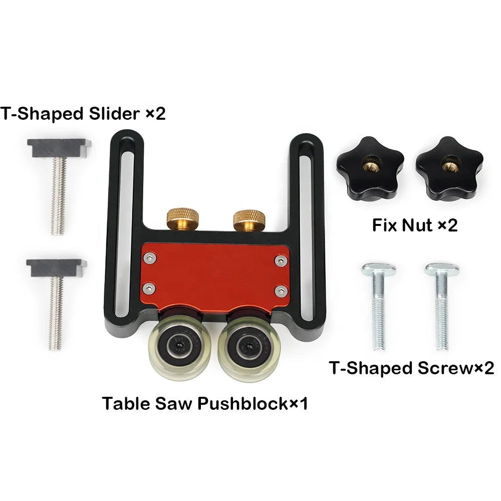 Updated Bearing Roller Featherboards Adjustable Table Feather Loc Boards Clamps for Woodworking Tools Table Saw Pushblock