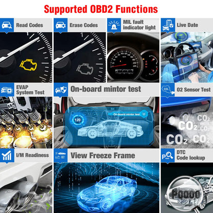 Crp123 Obd2 Scanner Automotive Four System 12V Car Motorcycle for All Cars 2025 Universal Profesional Diagnostic Tool
