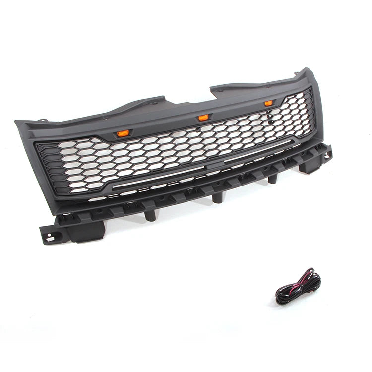 Front Grille Matte Black LED Raptor Style Fit for 2007-2010 Ford Edge