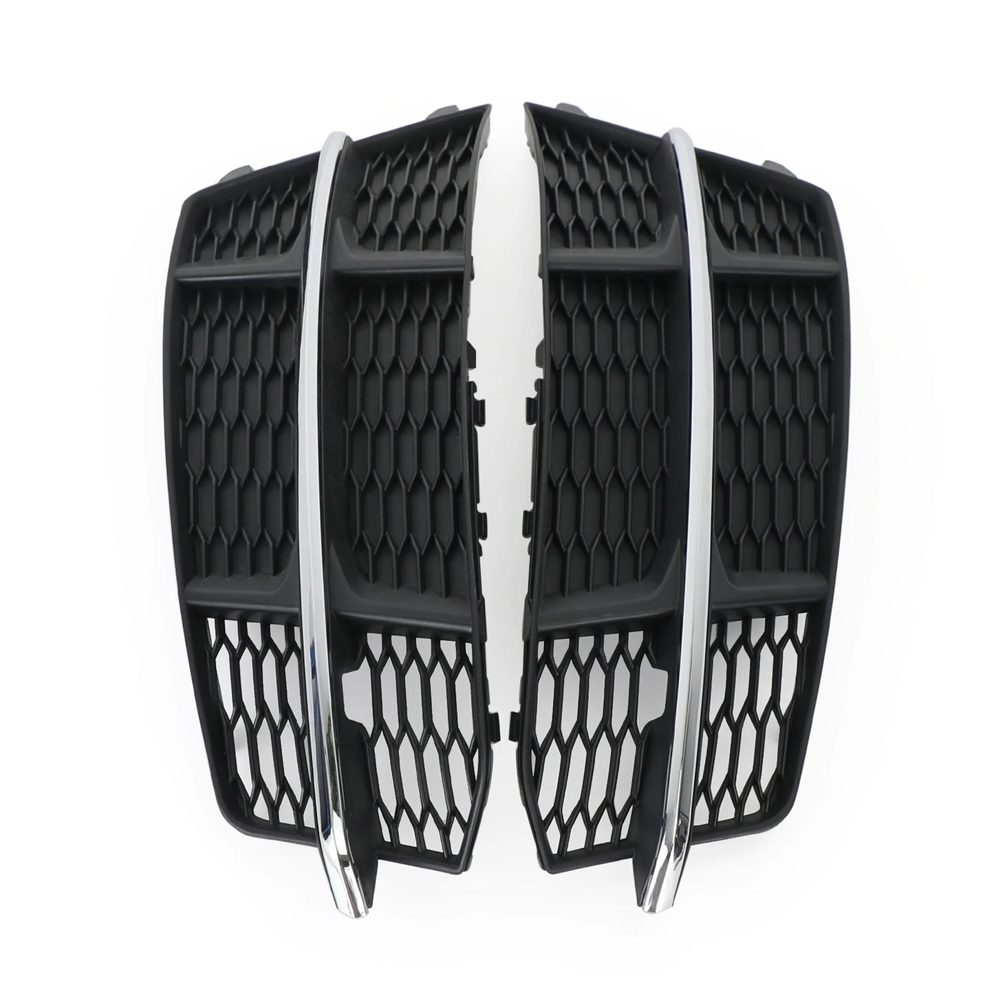 Areyourshop 4G0807681AN 4G0807682AN Front Bumper Lower Grille Grill for Audi A6 (C7) S-LINE 2014-2018 (For S-Line Bumper Only)