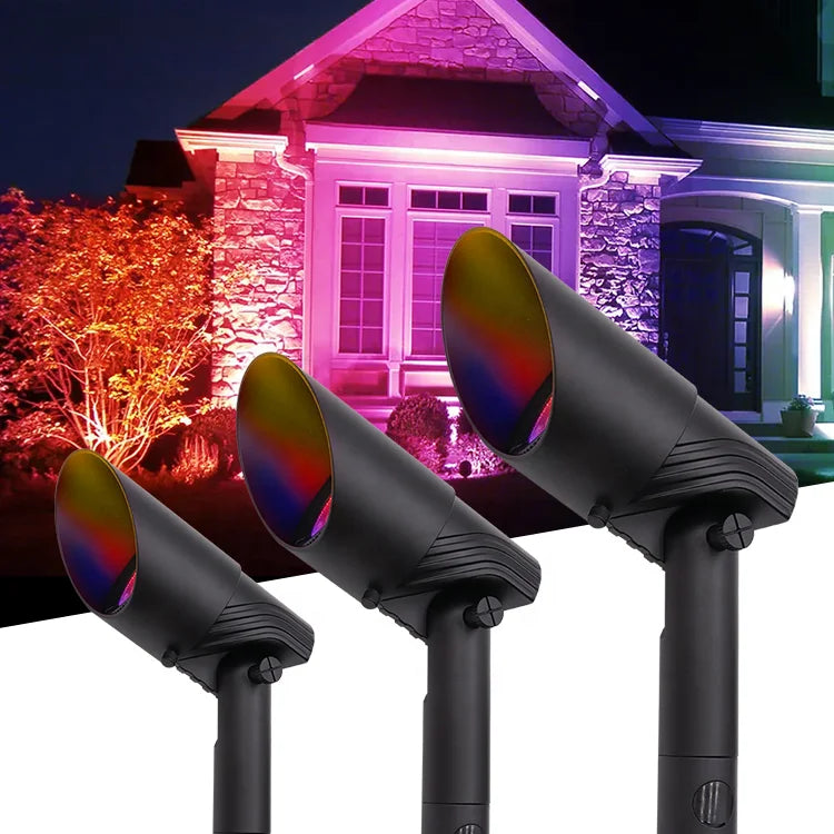 USA Warehouse Smart Tuya Wifi Led Spotlight Landscape Garden up Lights Low Voltage Landscape Light Outdoor Spotlight With Zigbee