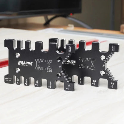 L-HT147 Woodworking Tenon Gauge Caliper Height Gauge Metric/Inch Tenon Cutter for Saw Router Table Machine DIY Carpentry Tools