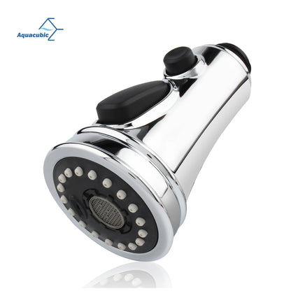 USA Stock Polished Chrome Pull Out Spray Head 3 Modes for Kitchen Sink Faucet Replacement Part Kitchen Tap Spout