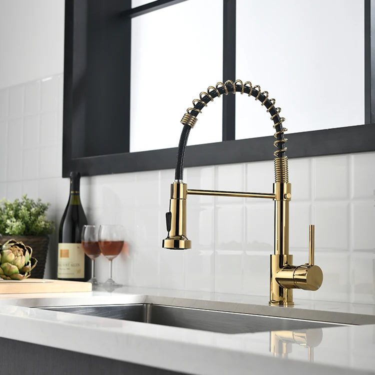 High Quality Single Handle Modern Kitchen Faucet Commercial Home Water Tap with Brass Ceramic Classic Contemporary Accessories