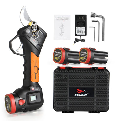 16.8V Battery Pruning Shears, Max 1.2 Inch(30 Mm) Cut Diameter Cordless Electric Pruning Shears with HD Digital Display