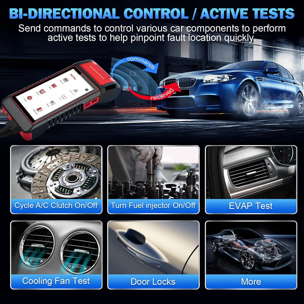 2025 New Arrival K6 Pro All System Diagnostic TPMS Programming Tool Battery Tester ECU Coding DOIP CAN FD OBD2 With Printer