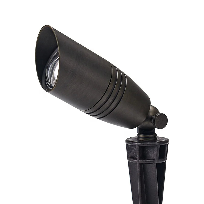 USA Warehouse LT2505 Antique Bronze LED Low Voltage Landscape Lighting Brass Spot Light up Lights with ETL Certificate