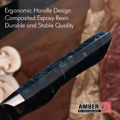 Color Resin Handle 73 Layers Japanese AUS 10 Chef Knife Set Damascus Steel Kitchen Knife Set