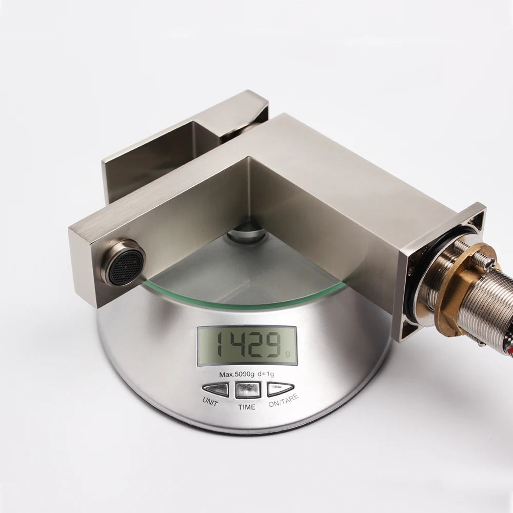 Aquacubic Single Hole Brushed Nickel CUPC Bathroom Healthy Basin Faucet Stocks in USA