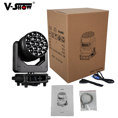 Shipping From USA VSHOW R1940L Big Bee 19pcs 40w Wash RGB Moving Head Light High Power LED Wash Moving Head for Dj Concert