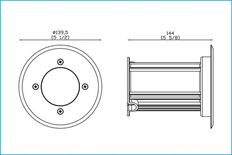 USA Warehouse LT2206B 12V AC/DC Brass Outdoor Low Voltage Pathway in Ground Landscape Well Lights
