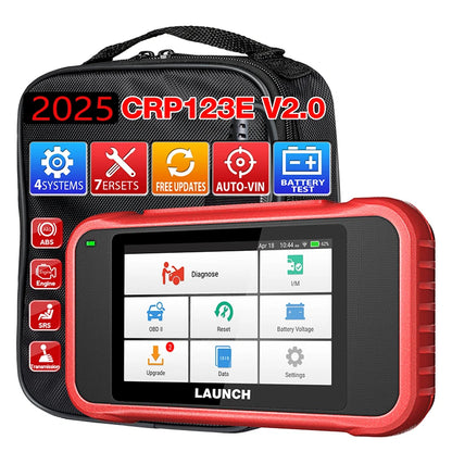 2025 Launch CRP123E V2.0 Elite OBD2 Scanner Diagnostic Tool Engine ABS SRS Lifetime Free Same As CRP123X 2.0