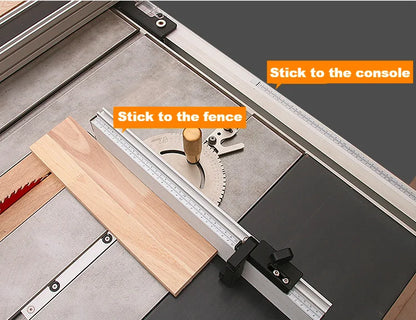 L-HT127 WNew Stainless Steel Laser Scale Self Adhesive Miter Saw Track Tape Measure Backing Metric Steel Ruler Tape Measurements