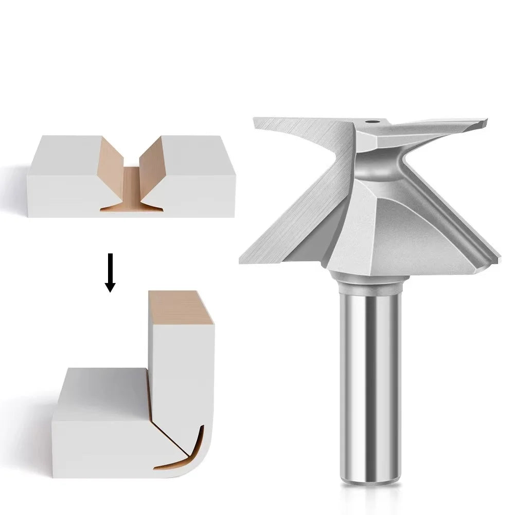 L-N313 Arc Bending Integrated Bit Forming R18 R30 Wood Router Bit for Wooden Door Wall Cabinet Without Filling Softening Process