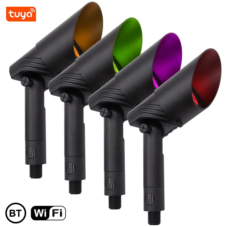 USA Warehouse Smart Tuya Wifi Led Spotlight Landscape Garden up Lights Low Voltage Landscape Light Outdoor Spotlight With Zigbee