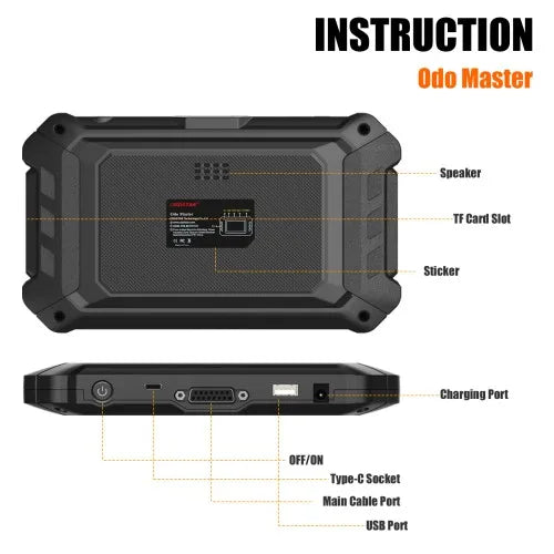 2025 OBDSTAR ODO Master Full Version Diagnostic Tool Code Reader for Odometer Repair Includes Free FCA 12+8 OBDII Functions
