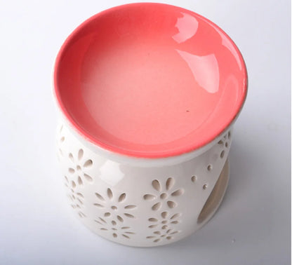 Candle Jar Oil burner Aromatherapy Aroma Ceramic Oil Diffuser Tealight Holder Home Bedroom Decor Christmas Housewarming Gift