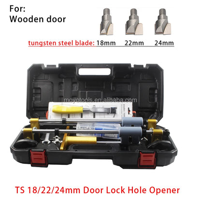 Mortice Lock Jig Solid Wood Door Hole Opener Slot Machine Room Door Key Hole Opener Woodworking Tool Milling Cutter for Wood