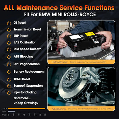 2025 Launch CRE for BMW Full System Diagnose Machine for Cars Professional OBD2 Automotive Code Reader for BMW/Mini/Rolls-Royce