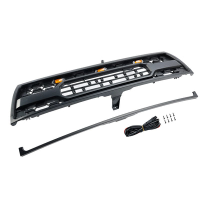 Matte Black Front Bumper Grill Grille for Toyota 4Runner 1996-2000 With Led and Letter