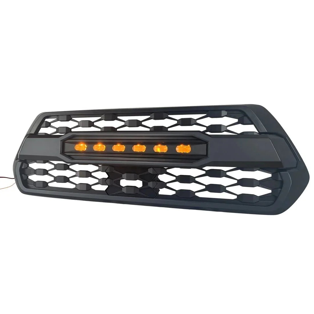 US Stock Front Grille With Led Off-Road Lights for 2016-2021 Toyota Tacoma- Matte Black