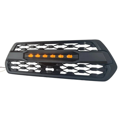 US Stock Front Grille With Led Off-Road Lights for 2016-2021 Toyota Tacoma- Matte Black