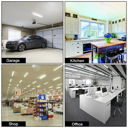 USA Warehouse Shipment Saa DLC Warehouse Light 38w Sensor Motion Dimming Linear Strip Light Luminaires