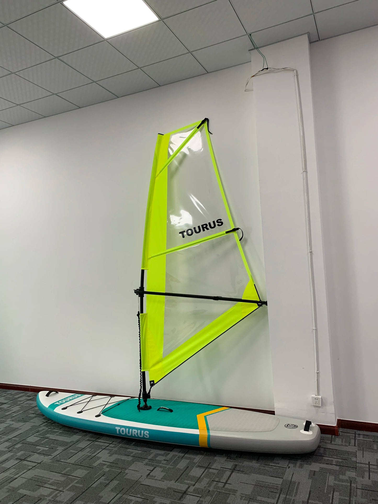 Professional Windsurf All Round Paddle Board Inflatable Surfboard Windsurfing SUP Sailing on Sea for Athlete or Technical Player, Type - sail