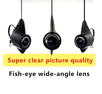 Portable Battery Powered Fish Finder 5 "waterproof Color Screen with 220° Large Wide Angle Underwater Camera and 20meter Cable