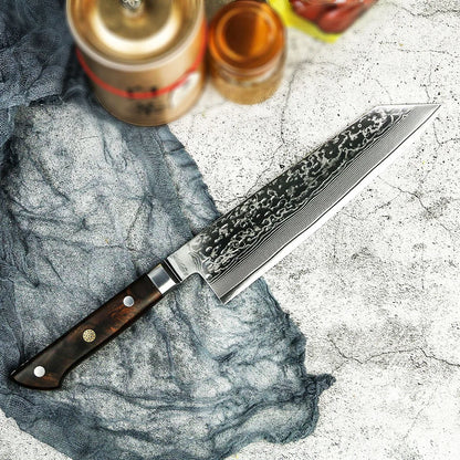 2021 New Design Damascus VG 10 Steel Kiritsuke Chef Knife Kitchen Knife Set with RoseWood Handle