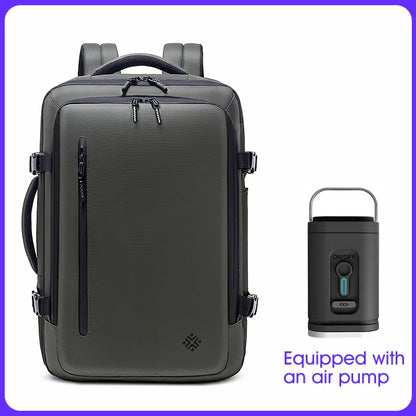 Luxury Business Anti Theft Waterproof Backpack Laptop Travel Backpack for Men Outdoors Vacuum Compression Backpack