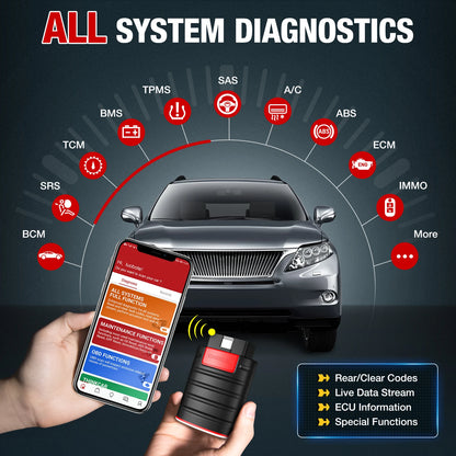 Ediag New Version Full Systems BT Car Diagnostic Tool Obd2 Scanner Bi-Directional Active Test Ecu Coding