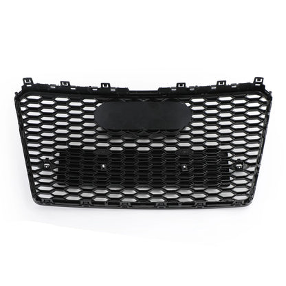 For Audi A7/S7 2012 2013 2014 2015 RS7 Style Honeycomb Sport Mesh Hex Grille Grill Black With Letter