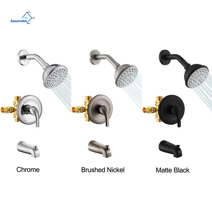 USA Free Shipping UPC High Flow Shower and Tub Faucet Set Matte Black with Tub Spout