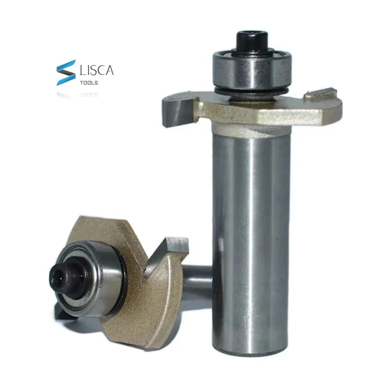 Tideway Professional Grade T Type Slotting Milling Cutter with Bearing for Wood CNC Milling Tool, diameter - shank*blade thickness