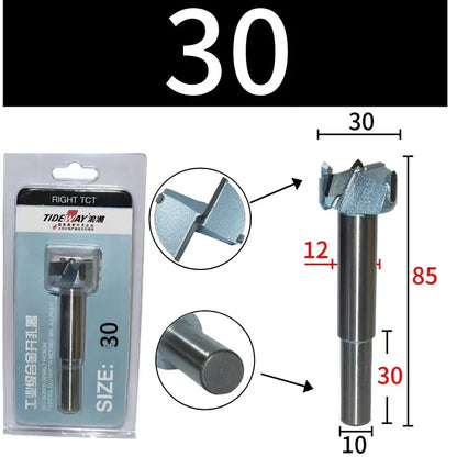 Tideway Industries Grade TCT Hole Saw Wood Hinge Drill Bit Carbide Tungsten Dole Drill, diameter - 65