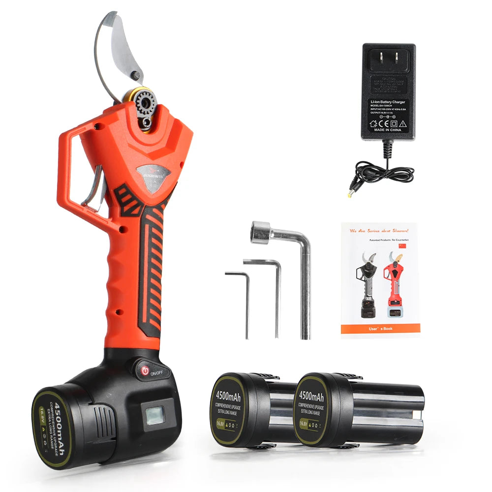 16.8V 40MM Electric Scissors with Brushless Motor, Cordless Electric Pruning Shears for Pruning Trees and Shrubs and Fruit Trees