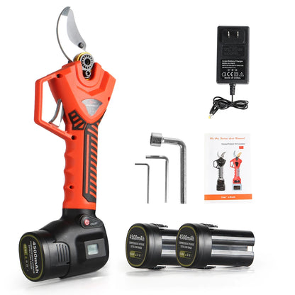16.8V 40MM Electric Scissors with Brushless Motor, Cordless Electric Pruning Shears for Pruning Trees and Shrubs and Fruit Trees