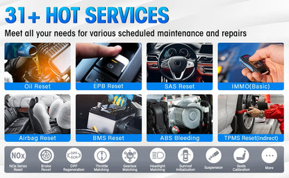 Amazon Hot Launch CRP919 BT As CRP919X BT Full System OBD2 Scanner Automotive Diagnostic Tool with 37 Resets