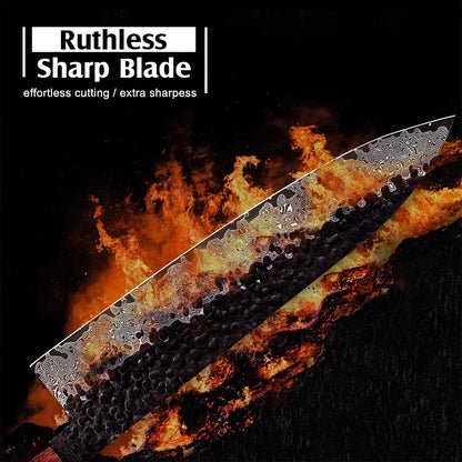 Professional 67layers Vg10 Steel Forged sharp Japanese Kitchen Knives with Wooden Handle